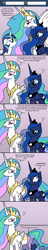 Size: 1280x6614 | Tagged: safe, artist:atomic-chinchilla, gleaming shield, princess celestia, princess luna, shining armor, alicorn, pony, unicorn, ..., ask, ask female shining armor, laughing, rule 63, scrunchy face, tumblr