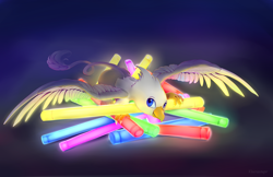 Size: 2000x1294 | Tagged: safe, artist:viwrastupr, oc, oc only, oc:der, griffon, cute, glowstick, micro, shading, solo