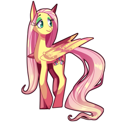 Size: 1199x1272 | Tagged: safe, artist:frogbians, fluttershy, pegasus, pony, eyeshadow, female, mare, simple background, solo, transparent background