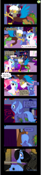 Size: 1510x6387 | Tagged: safe, artist:asdflove, discord, princess celestia, princess luna, alicorn, pony, comic, queen eclipse