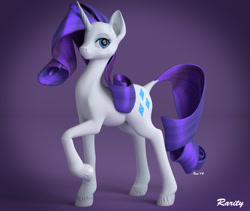 Size: 1280x1080 | Tagged: safe, artist:lightningflame, rarity, pony, unicorn, 3d, blender, dock, female, mare, solo, unshorn fetlocks