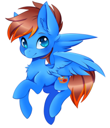 Size: 1644x1918 | Tagged: safe, artist:blazemizu, artist:teranen, oc, oc only, oc:blaze mizu, pegasus, pony, blue eyes, chest fluff, ear fluff, looking at you, simple background, solo, transparent background