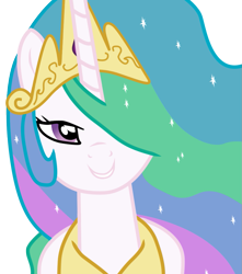 Size: 899x1017 | Tagged: dead source, safe, artist:eruvon, princess celestia, alicorn, pony, bedroom eyes, female, love face, mare, simple background, solo, transparent background, vector