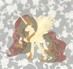 Size: 700x662 | Tagged: safe, artist:ketokultasiipi, princess celestia, alicorn, pony, paper, papercraft, photo, solo