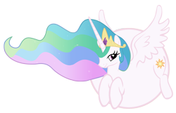 Size: 1550x1000 | Tagged: safe, artist:fataliciousss, princess celestia, alicorn, pony, balloon, balloon pony, circle tool, female, mare, simple background, solo, transparent background, vector