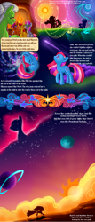 Size: 2832x6600 | Tagged: safe, artist:sakuyamon, apple bloom, granny smith, princess celestia, princess luna, scootaloo, star swirl, sweetie belle, alicorn, pony, comic, cutie mark crusaders