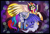 Size: 1548x1042 | Tagged: safe, artist:batladie, princess celestia, princess luna, alicorn, pony, crown, female, horn, mare, siblings, sisters