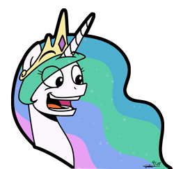 Size: 903x878 | Tagged: safe, artist:zicygomar, princess celestia, alicorn, pony, female, mare, simple background, solo, transparent background