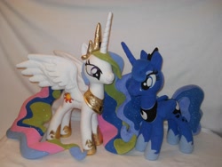 Size: 3264x2448 | Tagged: safe, artist:mlpt-fan, princess celestia, princess luna, high res, irl, photo, plushie