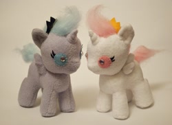 Size: 1000x728 | Tagged: safe, artist:ivy-cinder, princess celestia, princess luna, pony, baby, irl, photo, plushie