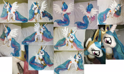 Size: 5000x2982 | Tagged: safe, artist:rens-twin, princess celestia, pony, irl, photo, plushie, solo