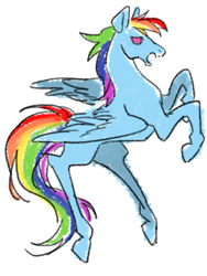 Size: 500x666 | Tagged: safe, artist:bartolomeus_, rainbow dash, pegasus, pony, simple background, sketch, solo, white background