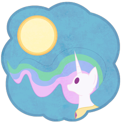 Size: 2500x2500 | Tagged: safe, artist:thedeseasedcow, princess celestia, alicorn, pony, g4, female, high res, mare, simple background, solo, sun, transparent background