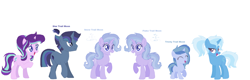 Size: 2168x690 | Tagged: safe, artist:1313jaysong1313, derpibooru import, starlight glimmer, trixie, pony, unicorn, family, female, lesbian, magical lesbian spawn, offspring, parent:starlight glimmer, parent:trixie, parents:startrix, shipping, startrix