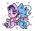 Size: 1000x879 | Tagged: safe, artist:ashee, derpibooru import, starlight glimmer, trixie, pony, unicorn, blushing, chibi, clothes, cute, diatrixes, eyes closed, female, glimmerbetes, heart, lesbian, mare, scarf, shared clothing, shared scarf, shipping, simple background, sitting, smiling, startrix, transparent background