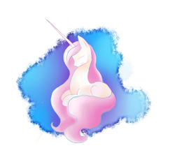 Size: 900x800 | Tagged: safe, artist:theperfecta, princess celestia, alicorn, pony, female, mare, multicolored mane, solo, white coat