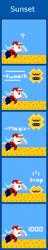 Size: 270x1410 | Tagged: safe, artist:zztfox, princess celestia, alicorn, pony, comic, female, mare, pixel art, white coat