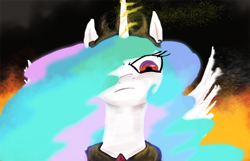 Size: 800x514 | Tagged: safe, artist:atomicwarpin, princess celestia, alicorn, pony, crown, female, horn, mare, solo