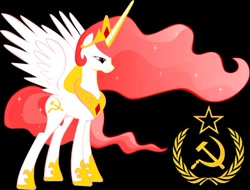 Size: 500x379 | Tagged: safe, princess celestia, alicorn, pony, female, horn, mare, solo, soviet, soviet union