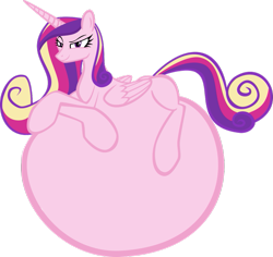 Size: 919x869 | Tagged: safe, artist:reaper-the-creeper, princess cadance, alicorn, pony, belly, belly bed, blank flank, hyper, hyper pregnancy, impossibly large belly, pregnant, simple background, smug, solo, transparent background, vector