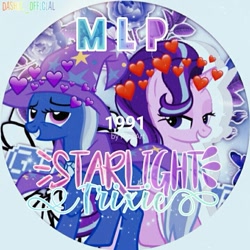 Size: 719x719 | Tagged: safe, derpibooru import, edit, starlight glimmer, trixie, pony, female, lesbian, shipping, startrix