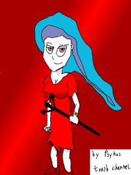 Size: 600x800 | Tagged: safe, artist:psykostrashchannel, princess celestia, 30 minute art challenge, costume, humanized