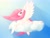 Size: 1600x1200 | Tagged: safe, artist:cerebruses, princess celestia, alicorn, pony, blushing, cloud, crepuscular rays, lidded eyes, looking at you, missing accessory, pink mane, pink-mane celestia, prone, smiling, solo, spread wings, sun