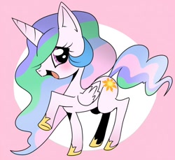 Size: 500x458 | Tagged: safe, artist:zukicure5gogo, princess celestia, alicorn, pony, cewestia, cute, cutelestia, filly, solo