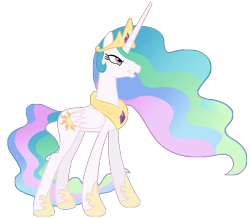 Size: 4000x3500 | Tagged: safe, artist:mihaaaa, princess celestia, alicorn, pony, female, mare, simple background, solo, transparent background, vector