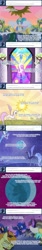 Size: 637x3822 | Tagged: safe, artist:songoharotto, edit, edited screencap, screencap, carrot top, golden harvest, princess celestia, princess luna, sunshower raindrops, alicorn, pony, ask aquilinus, headcanon