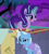 Size: 1280x1436 | Tagged: safe, derpibooru import, edit, edited screencap, screencap, starlight glimmer, trixie, pony, unicorn, boast busters, student counsel, female, forced meme, lesbian, meme, shipping, shipping domino, startrix