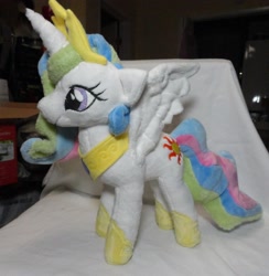 Size: 3329x3409 | Tagged: safe, artist:cryptic-enigma, princess celestia, irl, photo, plushie, solo