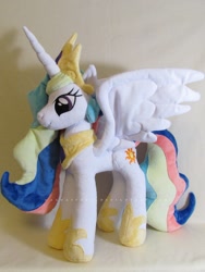 Size: 1213x1617 | Tagged: safe, artist:magnastorm, princess celestia, pony, irl, photo, plushie, solo