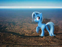 Size: 3000x2250 | Tagged: safe, artist:flutterbatismagic, trixie, pony, giant pony, highrise ponies, irl, macro, mega trixie, photo, ponies in real life, tokyo