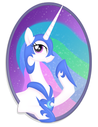 Size: 3825x4950 | Tagged: safe, artist:nowego, nightmare moon, princess celestia, alicorn, pony, accessory swap, costume, female, looking at you, mare, nightmare night, simple background, smiling, solo, transparent background