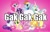 Size: 400x259 | Tagged: safe, applejack, fluttershy, pinkie pie, princess celestia, rainbow dash, rarity, alicorn, earth pony, pegasus, pony, unicorn, exploitable meme, gak, image macro, logo, mane six opening poses, my little pony logo