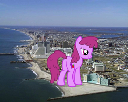 Size: 1279x1024 | Tagged: dead source, safe, artist:luckreza8, berry punch, berryshine, earth pony, pony, female, giant berryshine/berry punch, giant ponies in real life, giant pony, giant/macro earth pony, irl, macro, photo, ponies in real life