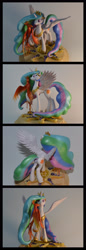 Size: 1600x4629 | Tagged: safe, artist:captainwilder, artist:johnjocoo, philomena, princess celestia, craft, irl, photo, sculpture