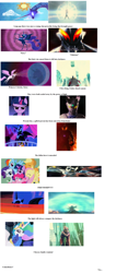 Size: 1474x3466 | Tagged: safe, applejack, fluttershy, nightmare moon, pinkie pie, princess celestia, princess luna, rainbow dash, rarity, twilight sparkle, alicorn, earth pony, pegasus, pony, unicorn, glenfire, jeanbird, mirror knight, text, ultraman, ultraman belial, ultraman king, ultraman zero, ultraseven