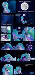 Size: 1649x3509 | Tagged: safe, artist:willisninety-six, princess celestia, princess luna, twilight sparkle, alicorn, pony, comic, crying, sad