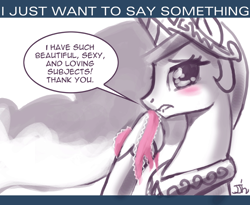 Size: 700x575 | Tagged: safe, artist:johnjoseco, princess celestia, alicorn, pony, ask, ask princess molestia, clothes, panties, princess molestia, teary eyes, tumblr, underwear