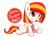 Size: 1374x1006 | Tagged: safe, artist:maren, derpibooru import, oc, oc only, oc:poniko, earth pony, pony, cute, female, filly, japan ponycon, ocbetes, simple background, smiling, solo