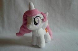 Size: 1157x768 | Tagged: safe, artist:navkaze, princess celestia, pony, cewestia, filly, irl, photo, plushie, solo