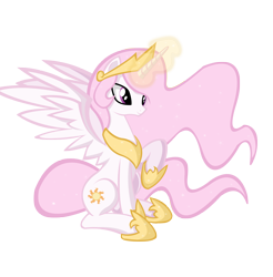 Size: 5000x5078 | Tagged: safe, artist:danmakuman, princess celestia, alicorn, pony, absurd resolution, cute, cutelestia, solo