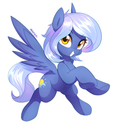 Size: 1855x2014 | Tagged: safe, artist:maren, derpibooru import, oc, oc only, oc:wind shear, pegasus, pony, commission, female, looking at you, mare, simple background, solo, white background