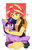 Size: 1697x2691 | Tagged: safe, artist:maren, derpibooru import, sunset shimmer, twilight sparkle, twilight sparkle (alicorn), alicorn, pony, better together, equestria girls, boots, clothes, color outline, cute, female, geode of empathy, heart, high heel boots, holding a pony, legs, magical geodes, mare, miniskirt, open mouth, shoes, skirt, smiling, square crossover, thighs, twiabetes