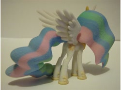 Size: 674x501 | Tagged: safe, princess celestia, alicorn, pony, 3d print, female, mare, multicolored mane, photo, solo, white coat