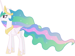 Size: 8180x6120 | Tagged: safe, artist:90sigma, princess celestia, alicorn, pony, absurd resolution, female, mare, simple background, solo, transparent background, vector