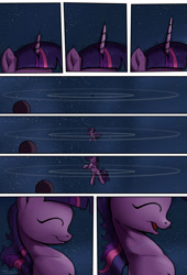 Size: 1920x2816 | Tagged: safe, artist:shieltar, part of a series, part of a set, twilight sparkle, unicorn twilight, pony, unicorn, comic:giant twilight, comic, cute, female, giant pony, giantess, growth, horn, macro, mare, planet, pony bigger than a planet, pony bigger than a star, signature, solo, space, transformation, twiabetes