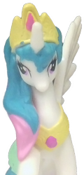 Size: 250x522 | Tagged: safe, princess celestia, blind bag, derp, irl, photo, simple background, toy, transparent, transparent background